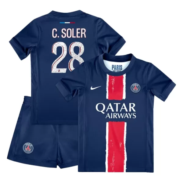 Paris Saint-Germain Carlos Soler 28 Heimtrikot 24/25 für Kinder