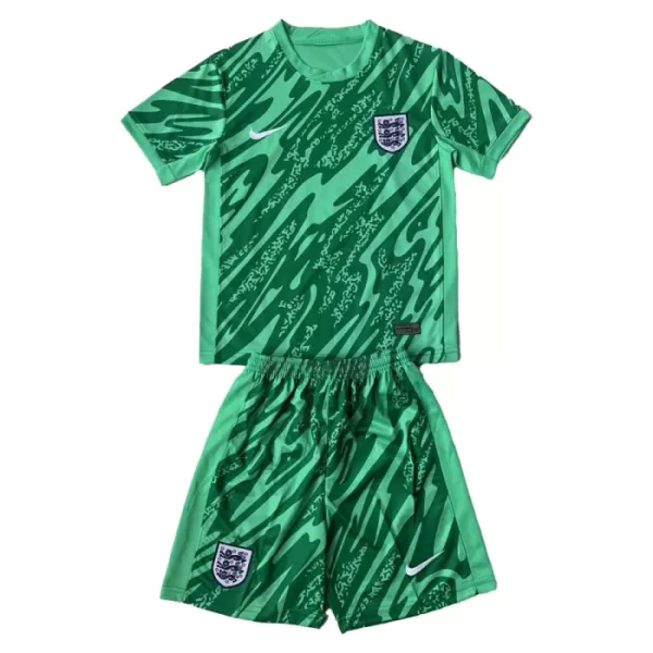 England Torwart Trikot Euro 2024 für Kinder Grün