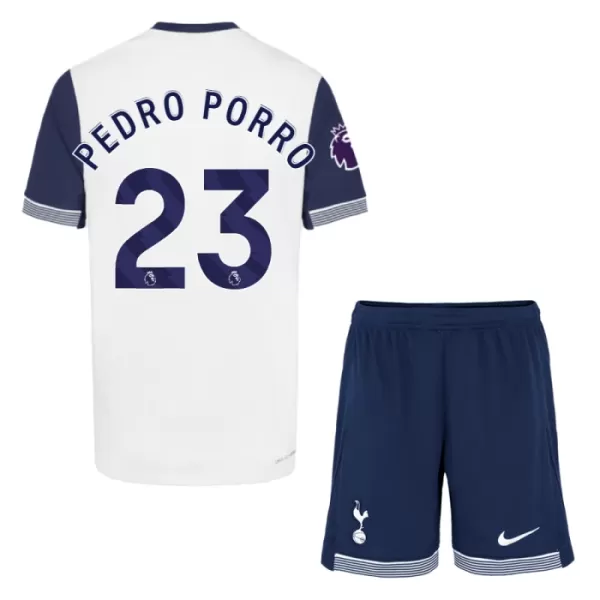 Tottenham Hotspur Pedro Porro 23 Heimtrikot 24/25 für Kinder