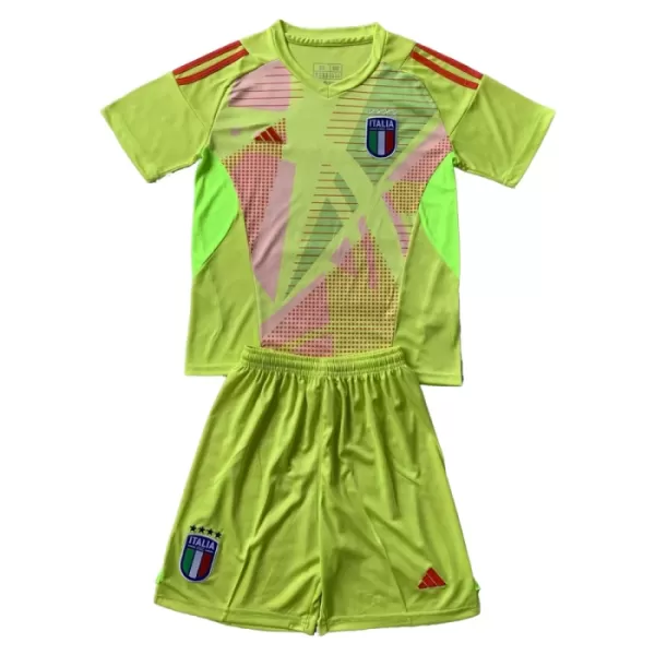 Italien Torwart Trikot Euro 2024 für Kinder Gelb