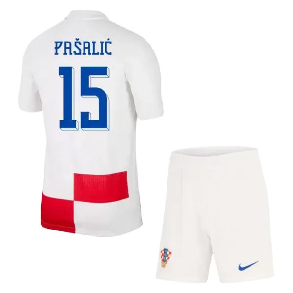 Kroatien Pasalic 15 Heimtrikot Euro 2024 für Kinder