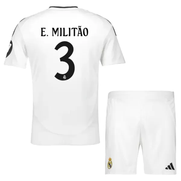 Real Madrid Éder Militão 3 Heimtrikot 24/25 für Kinder