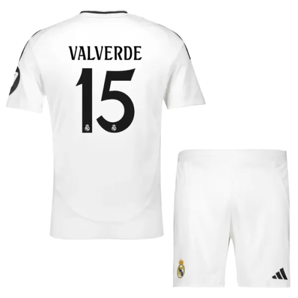 Real Madrid Federico Valverde 15 Heimtrikot 24/25 für Kinder