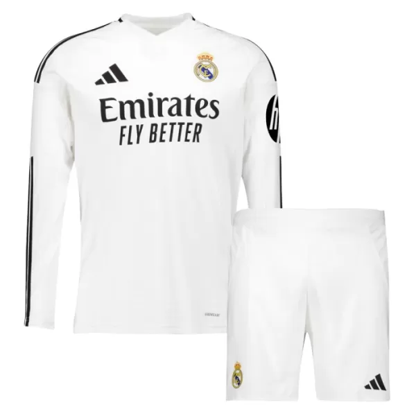 Real Madrid Heimtrikot 24/25 Langarm für Kinder