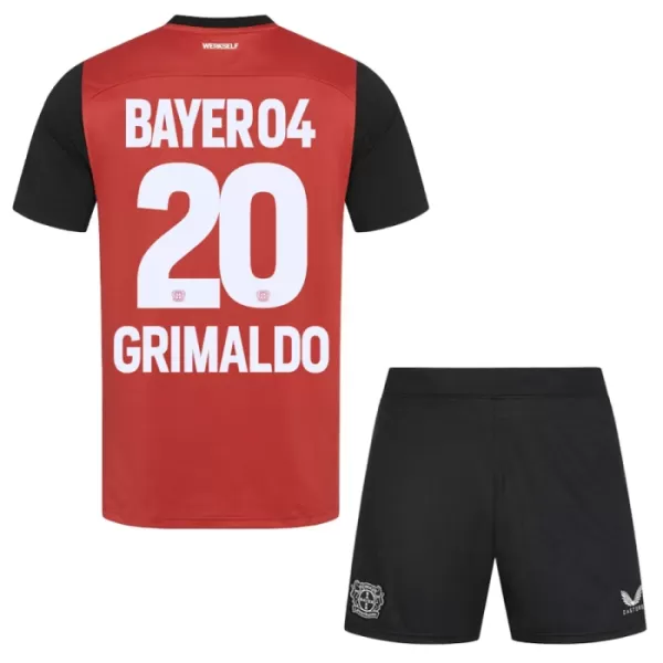 Bayer 04 Leverkusen Alejandro Grimaldo 20 Heimtrikot 24/25 für Kinder