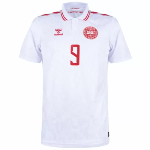 Dänemark Rasmus Højlund 9 Heimtrikot Euro 2024 für Herren