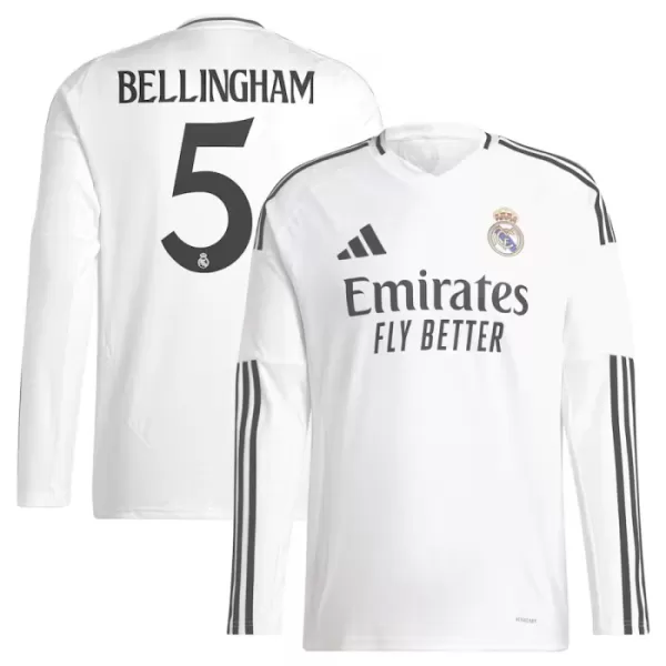 Real Madrid Jude Bellingham 5 Heimtrikot 24/25 Langarm für Herren