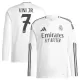 Real Madrid Vinicius Junior 7 Heimtrikot 24/25 Langarm für Herren