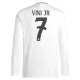 Real Madrid Vinicius Junior 7 Heimtrikot 24/25 Langarm für Herren