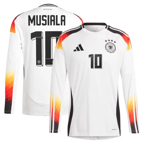 Deutschland Jamal Musiala 10 Heimtrikot Euro 2024 Langarm für Herren