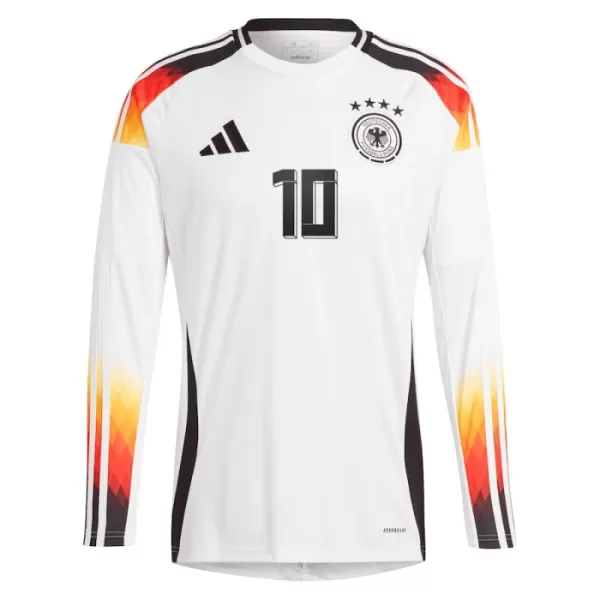 Deutschland Jamal Musiala 10 Heimtrikot Euro 2024 Langarm für Herren