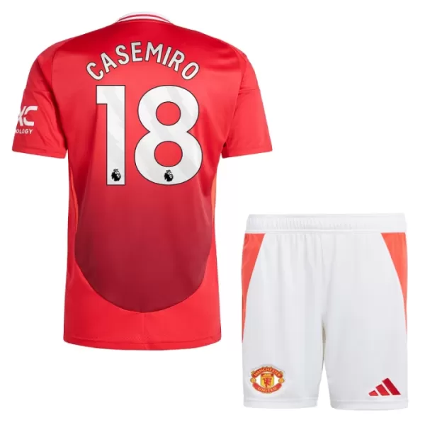 Manchester United Casemiro 18 Heimtrikot 24/25 für Kinder