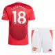 Manchester United Casemiro 18 Heimtrikot 24/25 für Kinder