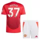 Manchester United Mainoo 37 Heimtrikot 24/25 für Kinder