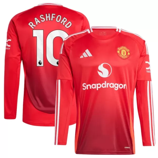 Manchester United Marcus Rashford 10 Heimtrikot 24/25 Langarm für Herren