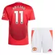 Manchester United Rasmus Højlund 11 Heimtrikot 24/25 für Kinder