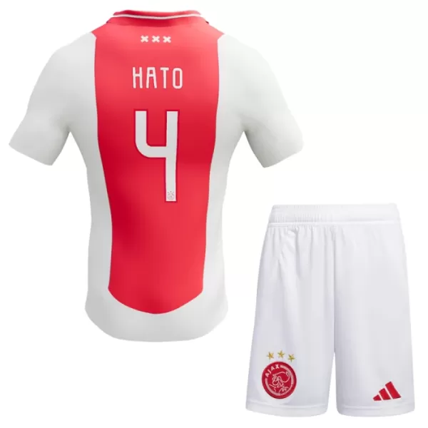 Ajax Amsterdam Jorrel Hato 4 Heimtrikot 24/25 für Kinder