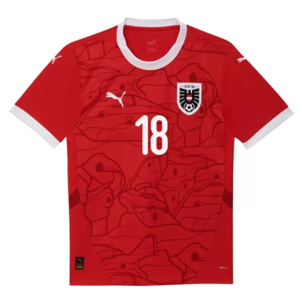 Österreich Romano Schmid 18 Heimtrikot Euro 2024 für Herren