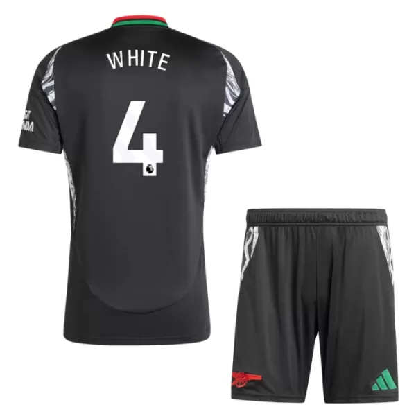 Arsenal White 4 Auswärtstrikot 24/25 für Kinder