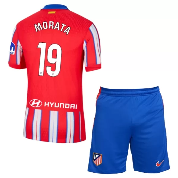 Atlético Madrid Alvaro Morata 19 Heimtrikot 24/25 für Kinder