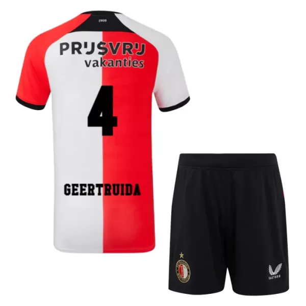 Feyenoord Rotterdam Geertruida 4 Heimtrikot 24/25 für Kinder