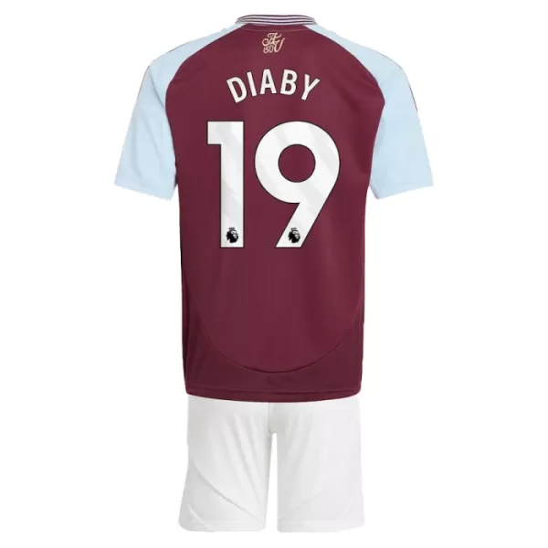 Aston Villa Diaby 19 Heimtrikot 24/25 für Kinder