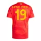 Spanien Lamine Yamal 19 Heimtrikot Euro 2024 für Kinder