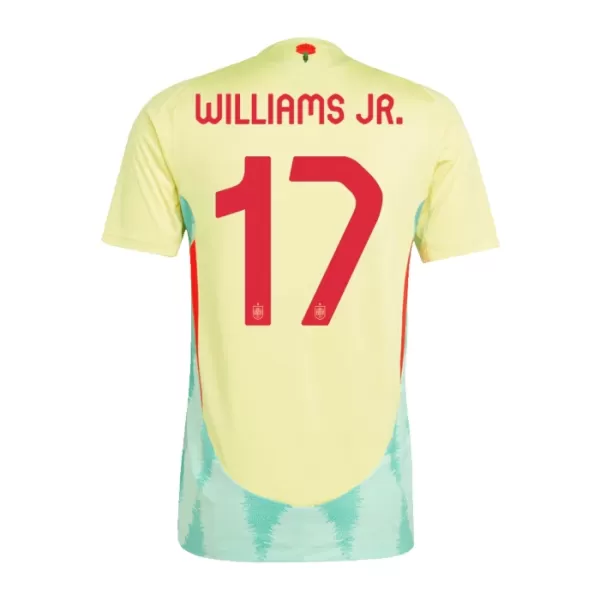 Spanien Williams JR 17 Auswärtstrikot Euro 2024 für Herren