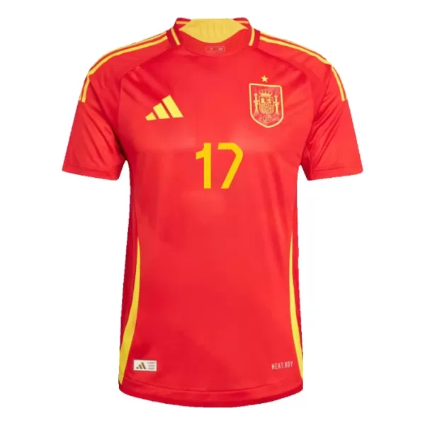 Spanien Williams JR 17 Heimtrikot Euro 2024 für Herren