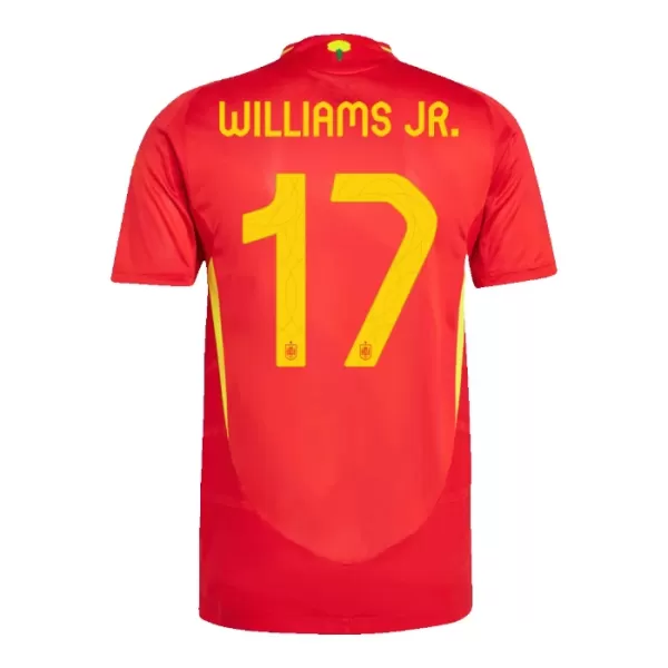 Spanien Williams JR 17 Heimtrikot Euro 2024 für Herren