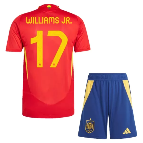 Spanien Williams JR 17 Heimtrikot Euro 2024 für Kinder