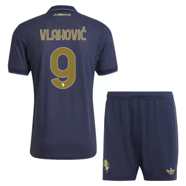 Juventus Dušan Vlahovic 9 Ausweichtrikot 24/25 für Kinder