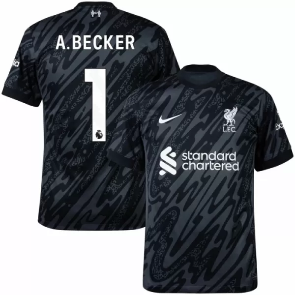 Liverpool Alisson Becker 1 Torwart Trikot 24/25 für Herren Schwarz