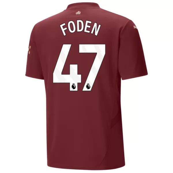 Manchester City Phil Foden 47 Ausweichtrikot 24/25 für Kinder