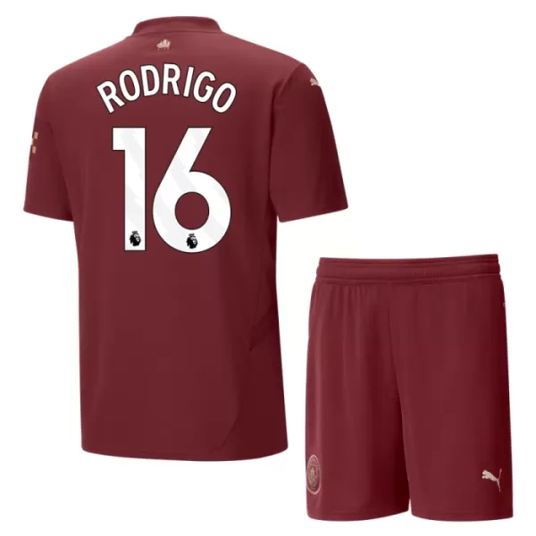 Manchester City Rodrigo Hernández 16 Ausweichtrikot 24/25 für Kinder