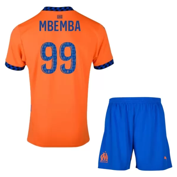 Olympique de Marseille Mbemba 99 Ausweichtrikot 24/25 für Kinder