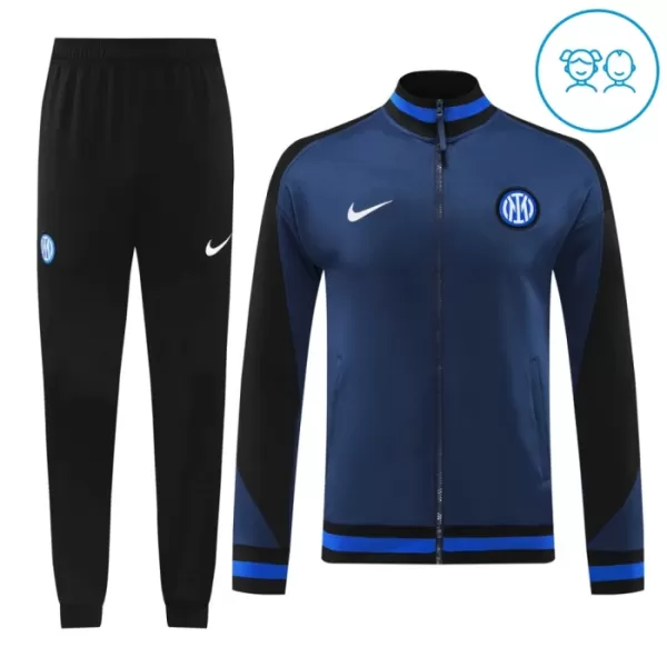 Inter Milan Trainingsjackenanzüge 24/25 für Kinder Navy