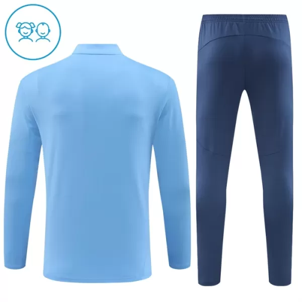 Manchester City Trainingspullover-Set 24/25 für Kinder Blau