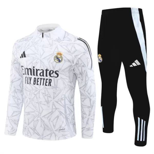 Real Madrid Trainingspullover-Set 24/25 für Herren Weiß