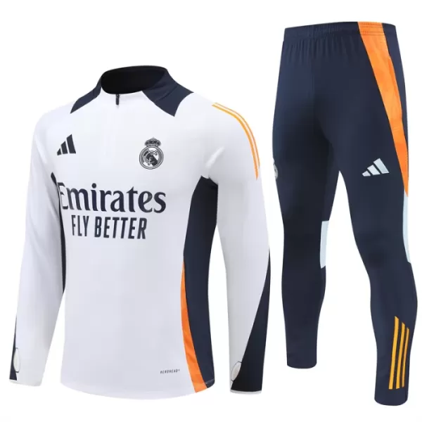 Real Madrid Trainingspullover-Set 24/25 für Herren Weiß