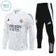 Real Madrid Trainingspullover-Set 24/25 für Kinder Weiß