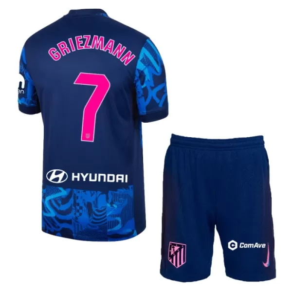 Atlético Madrid Antoine Griezmann 7 Ausweichtrikot 24/25 für Kinder