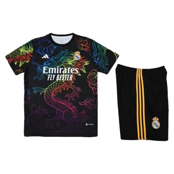 Real Madrid Trikot 24/25 Dragon für Kinder Schwarz