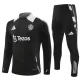 Manchester United Trainingspullover-Set 24/25 für Herren Schwarz