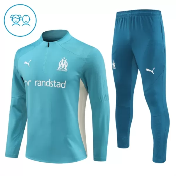 Olympique de Marseille Teal Version Trainingspullover-Set 24/25 für Kinder