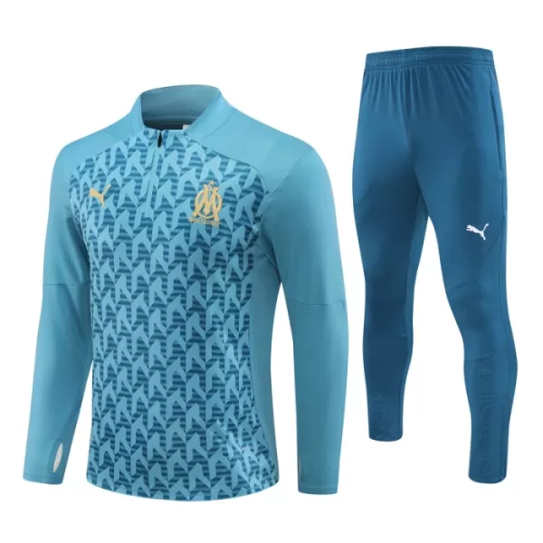 Olympique de Marseille Trainingspullover-Set 24/25 für Herren Blau