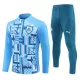 Olympique de Marseille Trainingspullover-Set 24/25 für Herren Blau