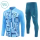 Olympique de Marseille Trainingspullover-Set 24/25 für Kinder Blau