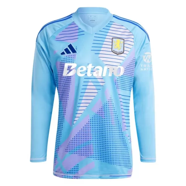 Aston Villa Torwart Trikot 24/25 Langarm für Herren Blau