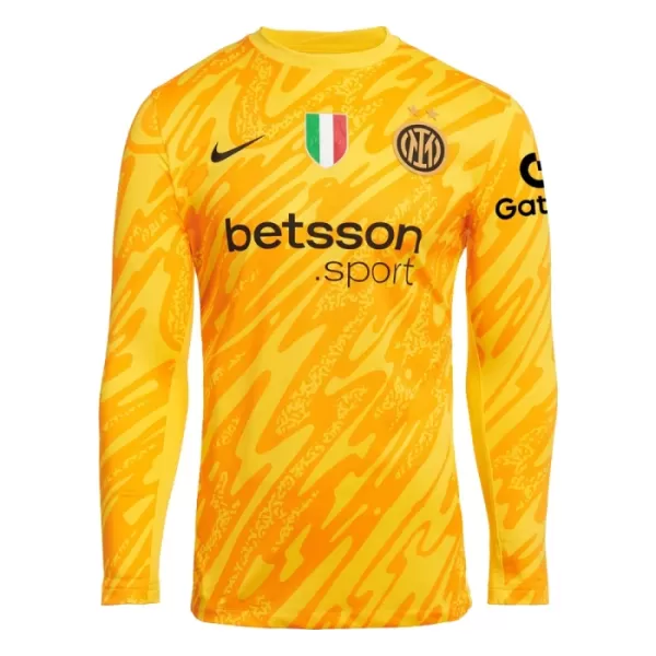 Inter Milan Torwart Trikot 24/25 Langarm für Herren Gelb